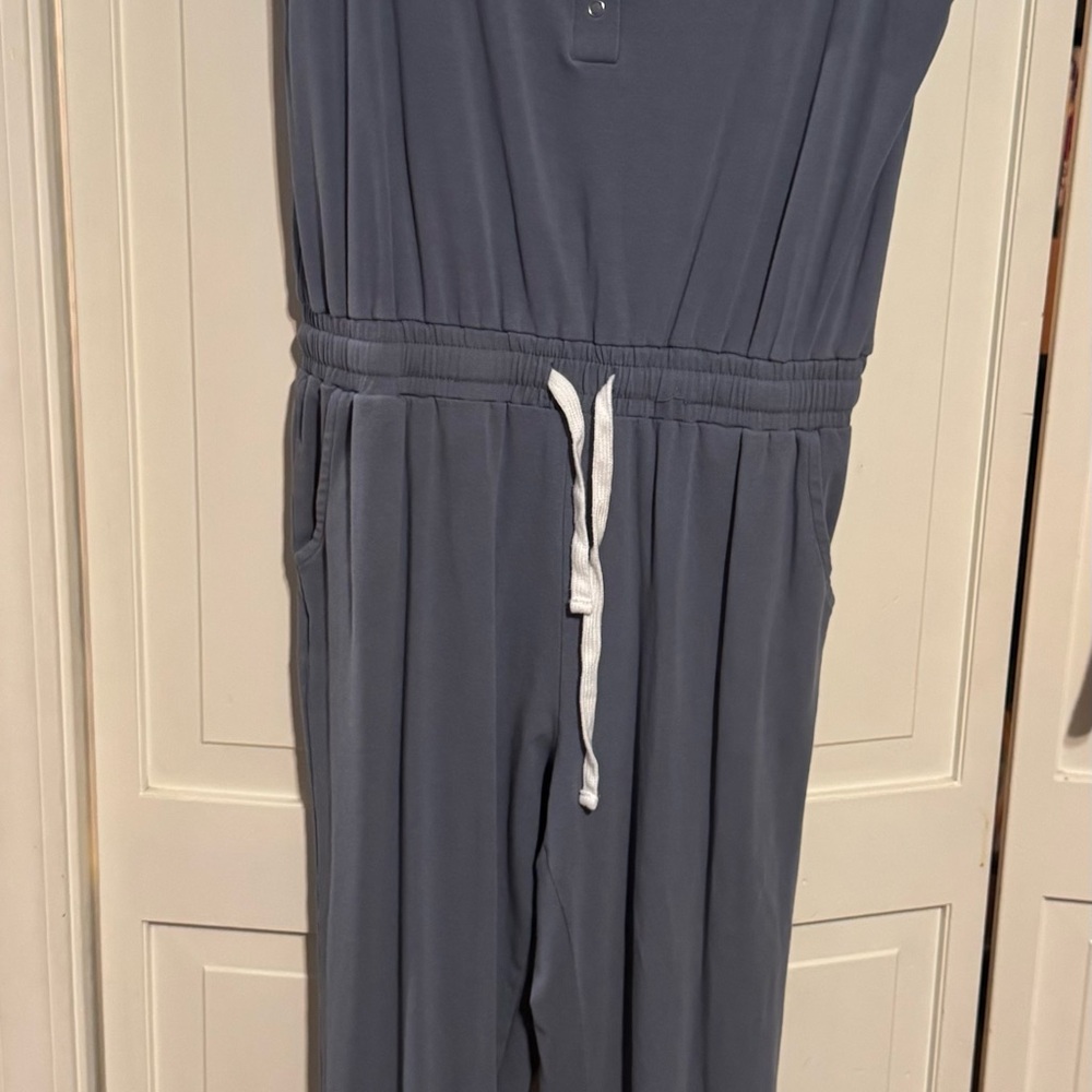 CBRAND Gray/Blue Jumpsuit 95% Cotton